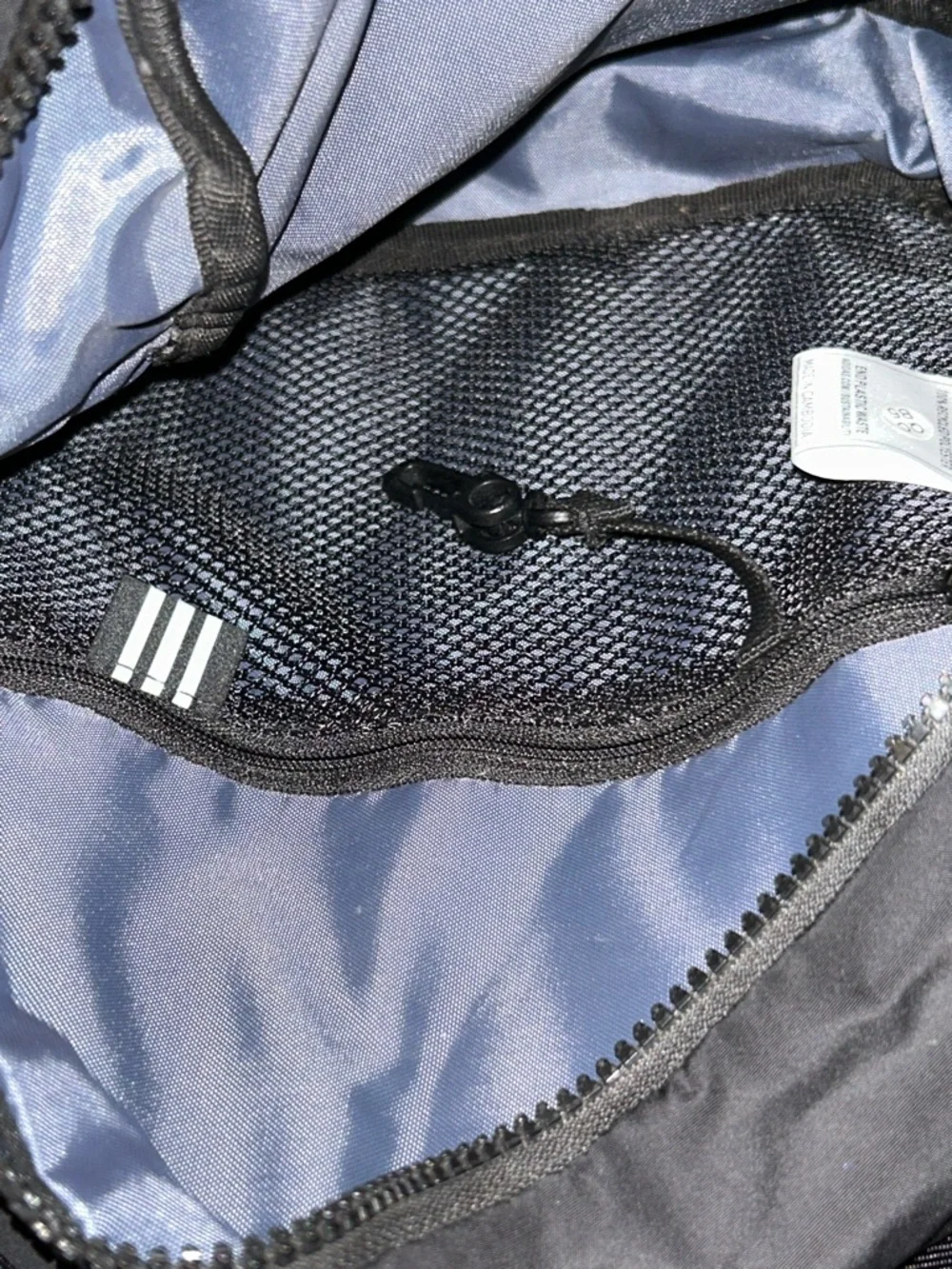 adidas Black Mini Backpack with Iridescent Logo - Picture 7 of 10